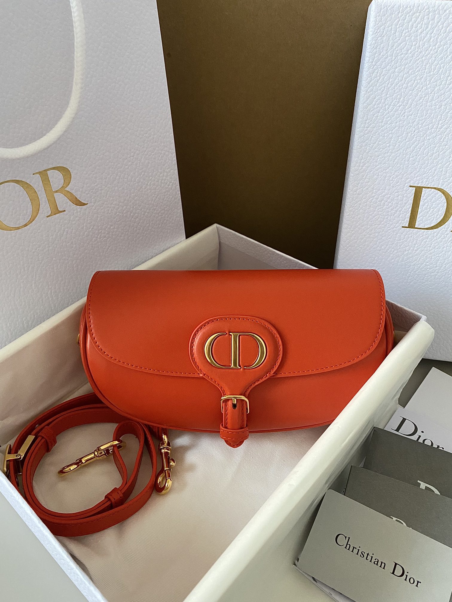 Bagsaaa D10r Bobby East-West Bag Orange Neon - 21 x 12 x 5.1 cm