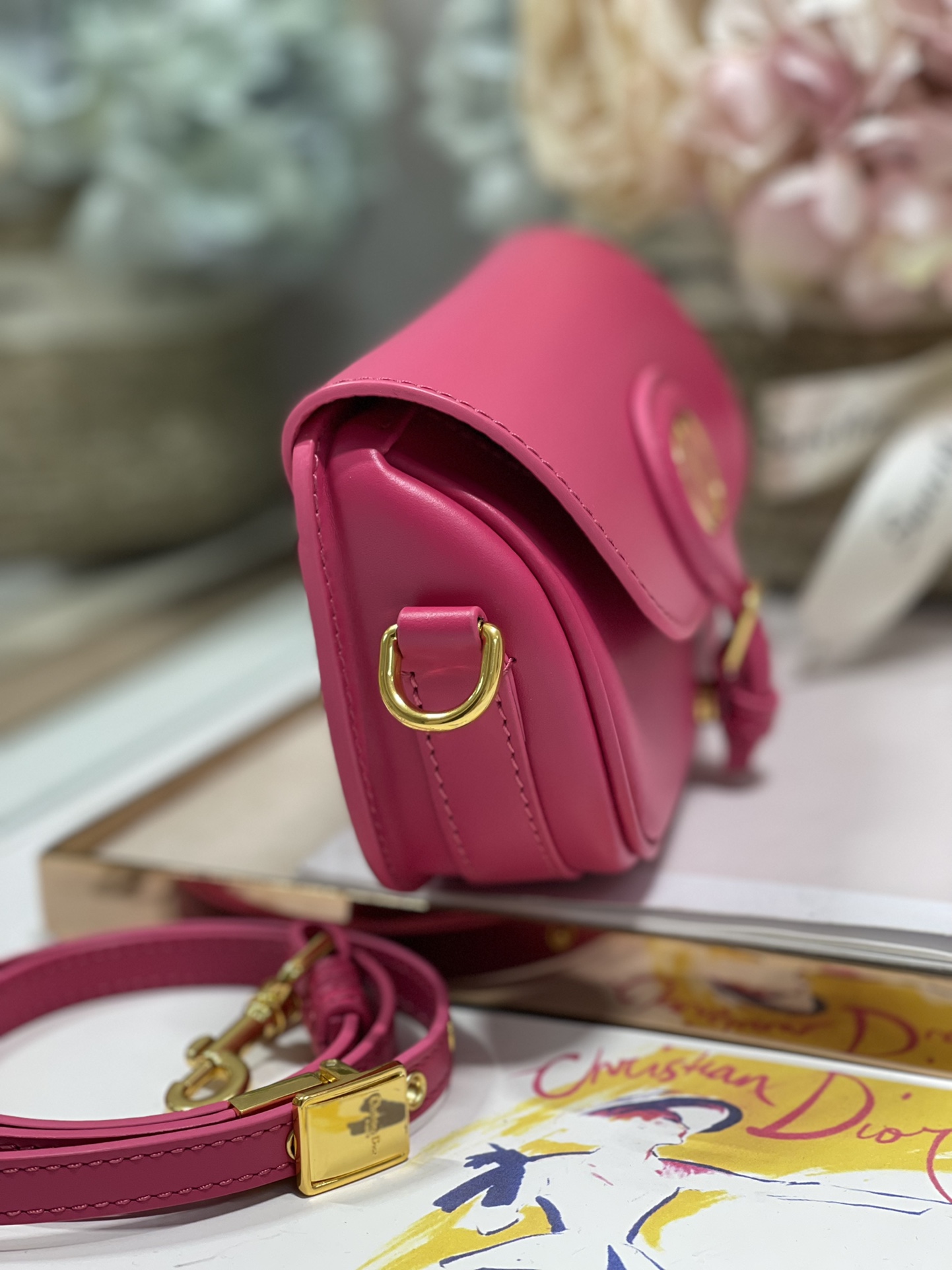Bagsaaa D10r Bobby East-West Bag Hot Pink - 21 x 12 x 5.1 cm