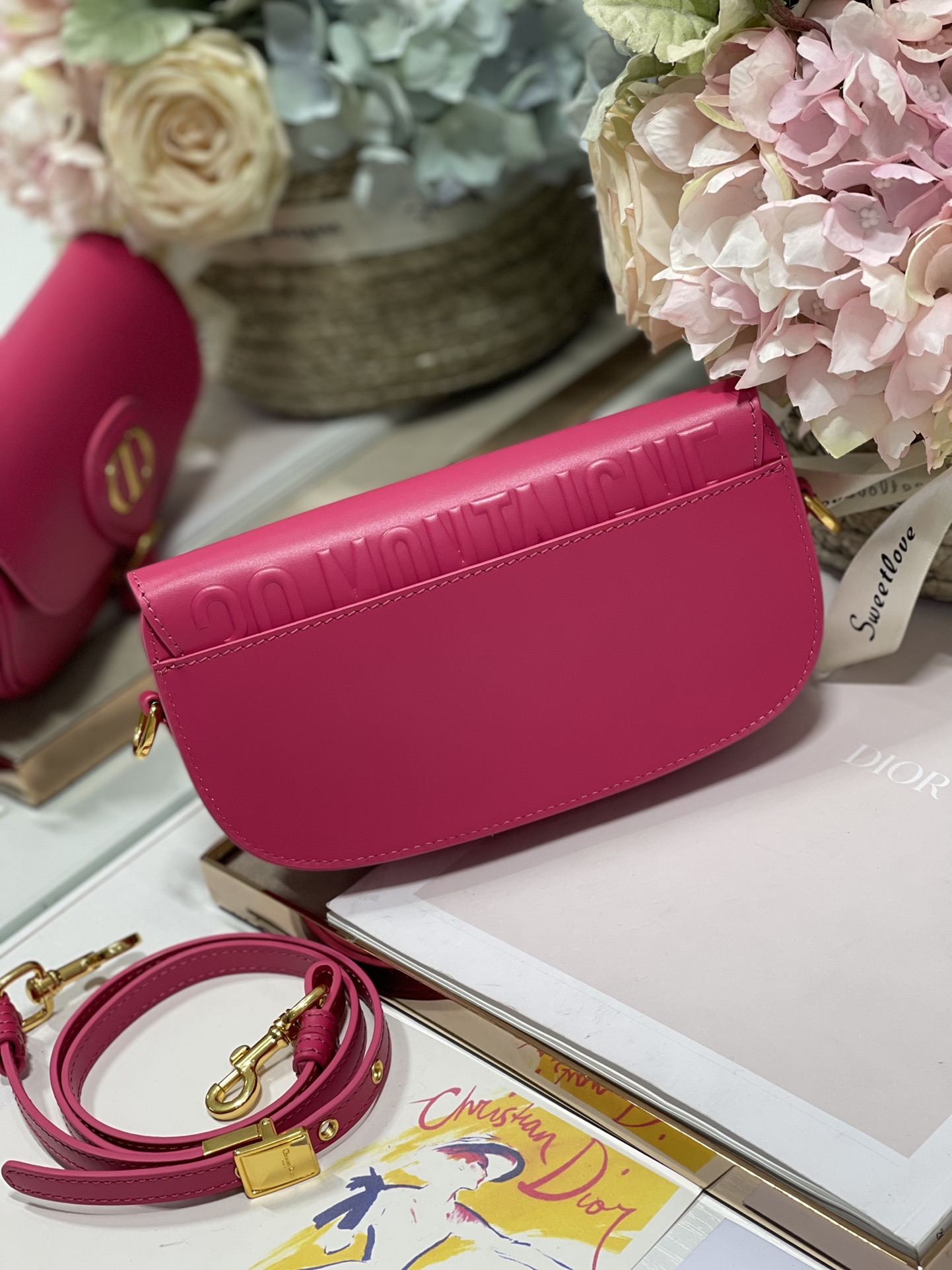 Bagsaaa D10r Bobby East-West Bag Hot Pink - 21 x 12 x 5.1 cm