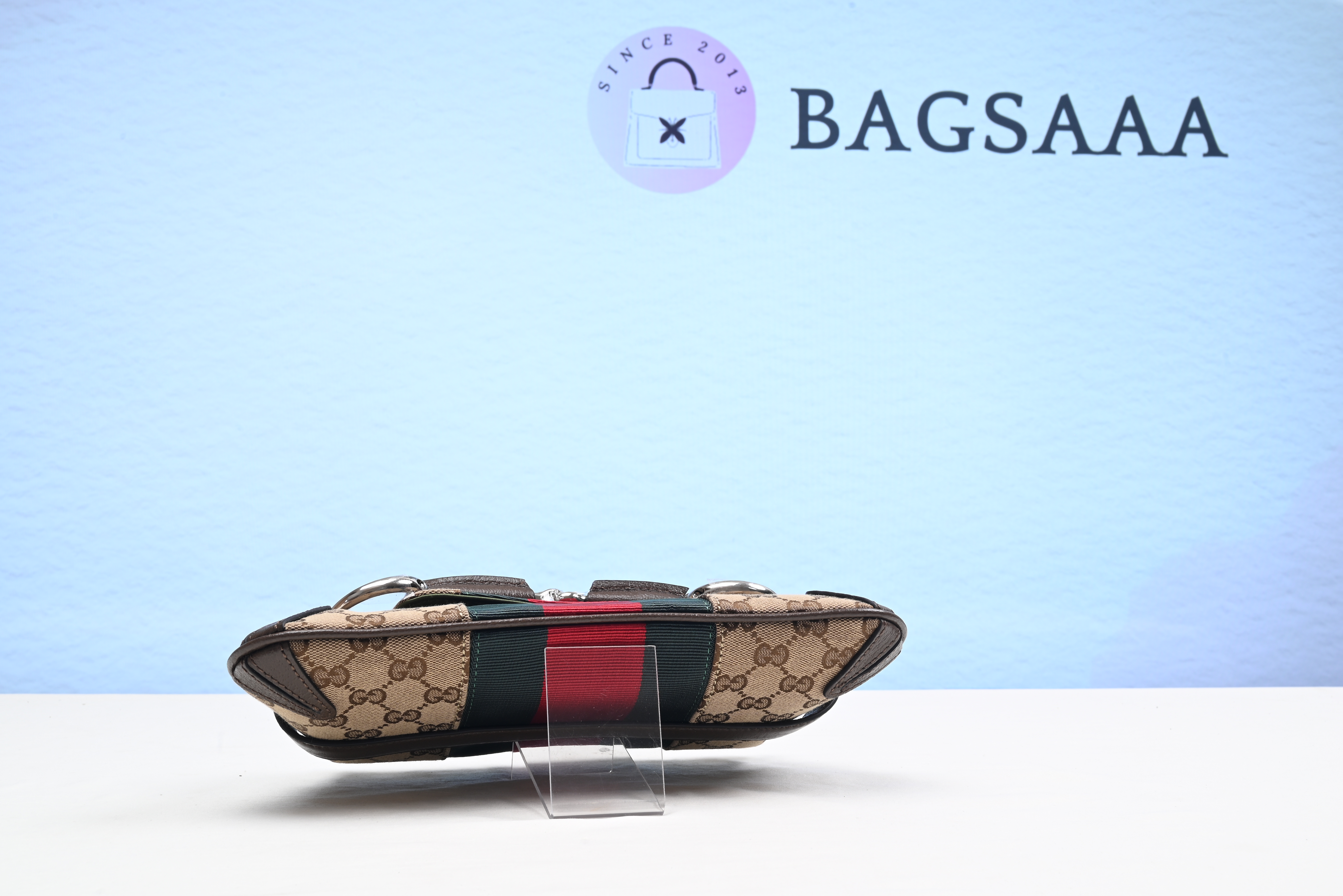 Bagsaaa Gvc*1 Horsebit Chain Small Shoulder Bag - 27*11.5*5cm