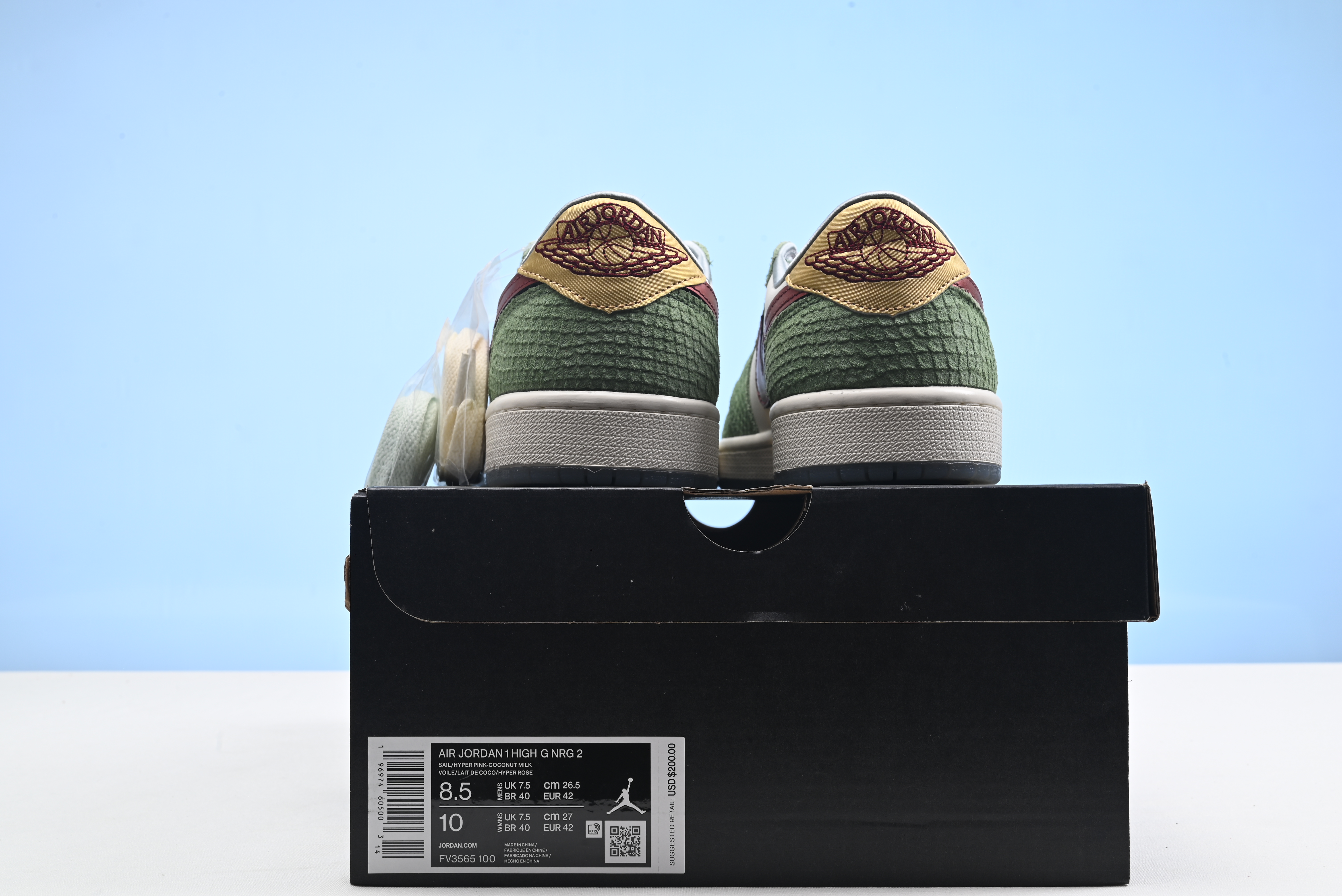 Bagsaaa Air Jordan 1 Low OG Oil Green