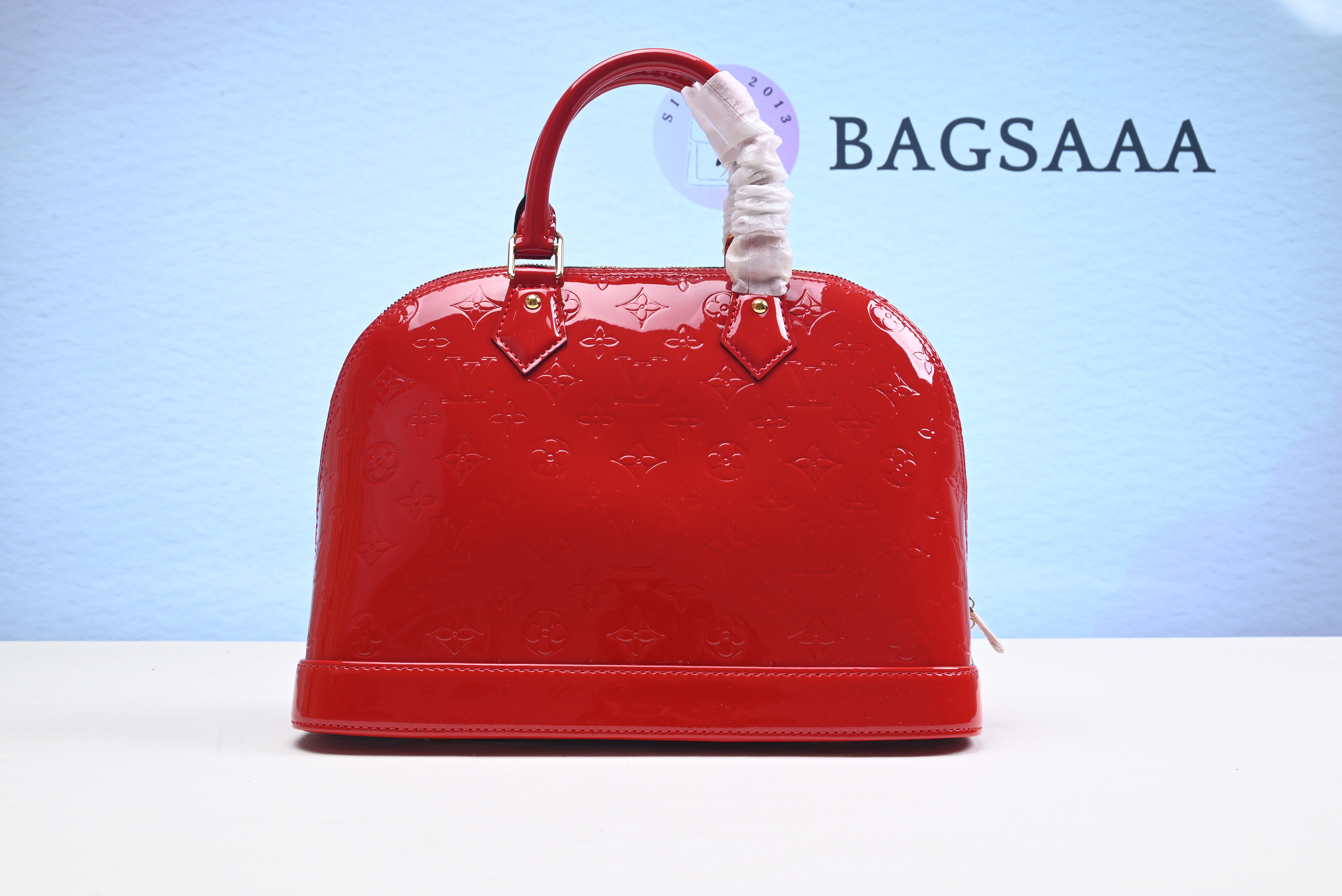 Bagsaaa L0vis Vvtt0n Alma PM Monogram Patent Leather Red - 32 x 25 x 16 cm