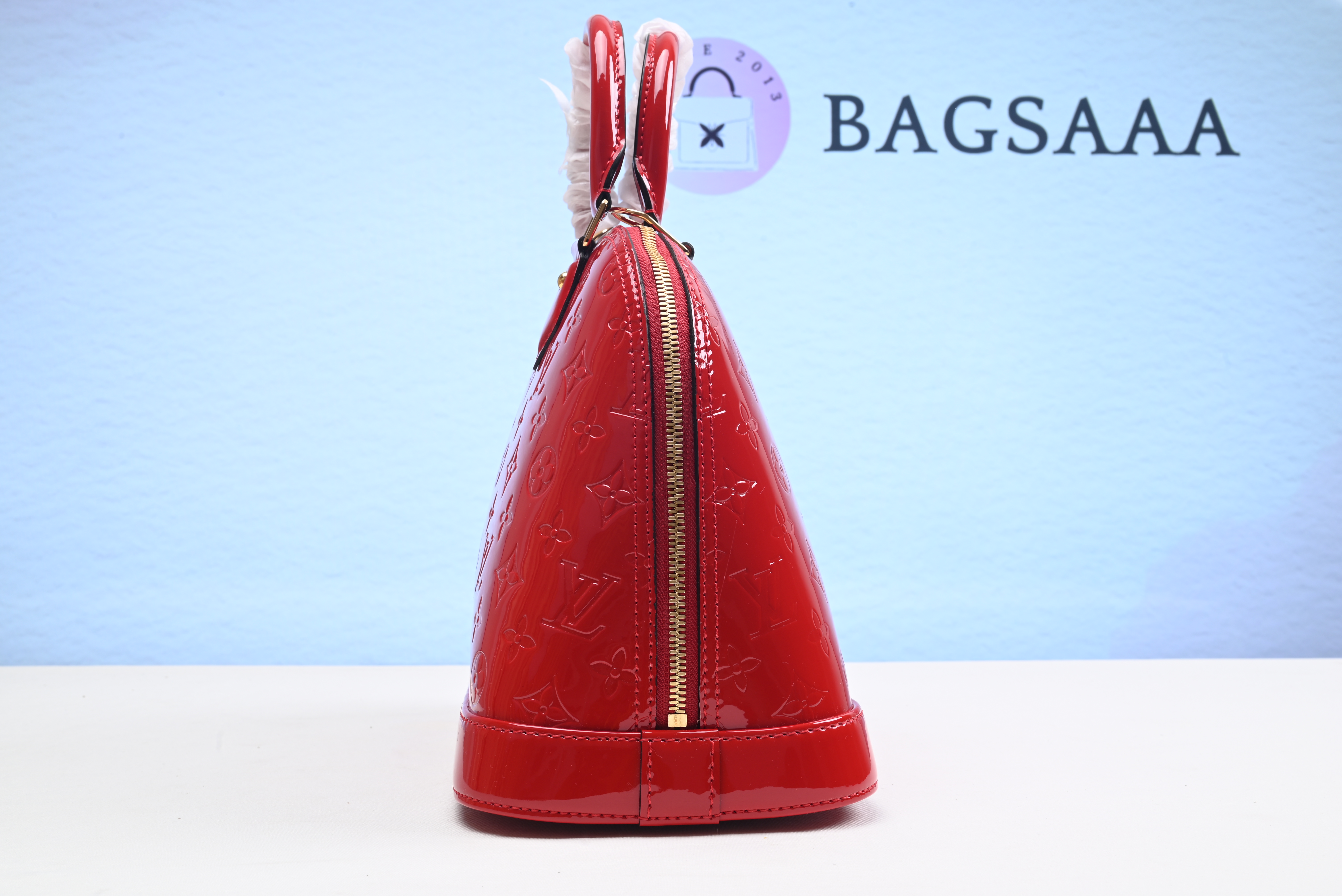 Bagsaaa L0vis Vvtt0n Alma PM Monogram Patent Leather Red - 32 x 25 x 16 cm