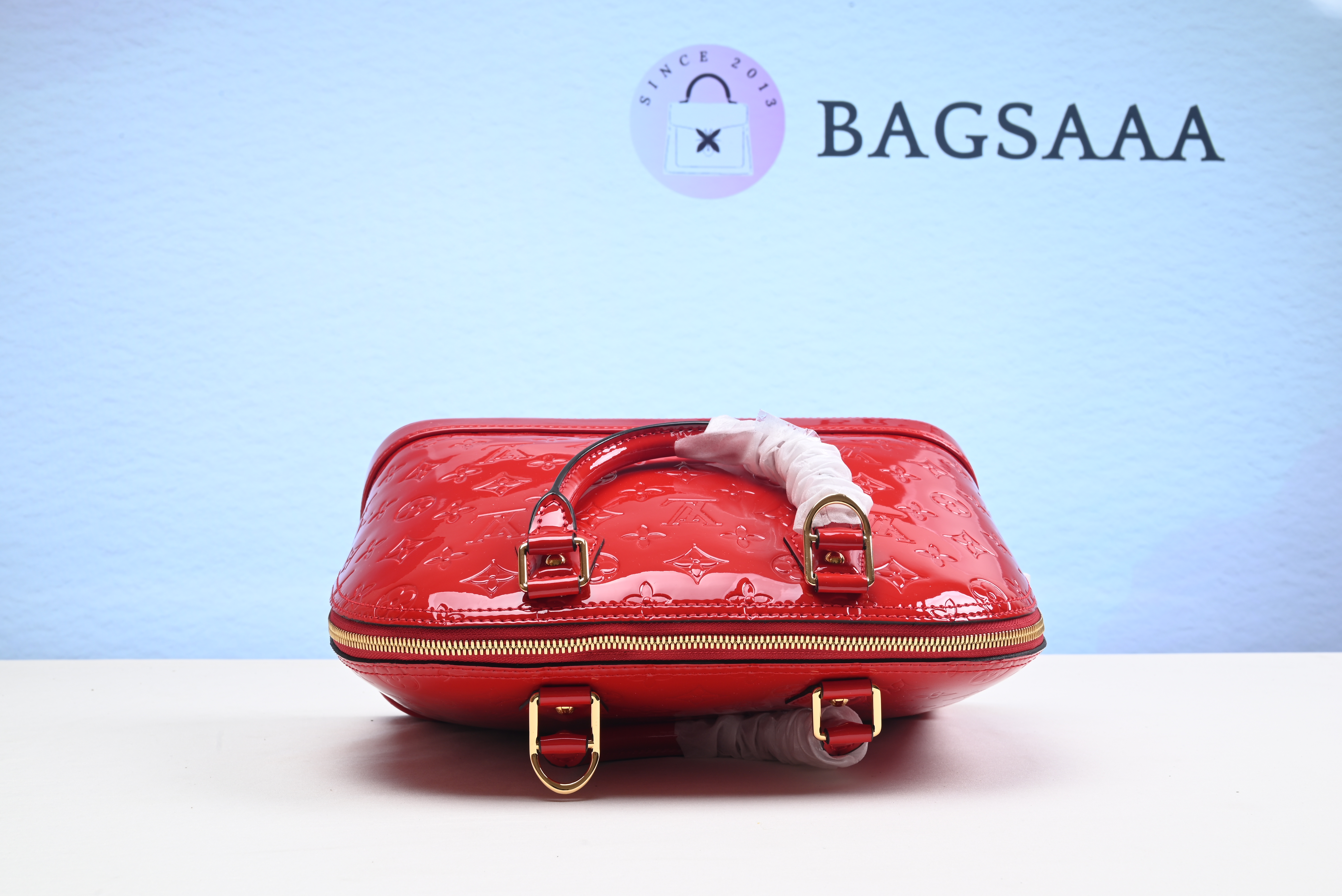 Bagsaaa L0vis Vvtt0n Alma PM Monogram Patent Leather Red - 32 x 25 x 16 cm