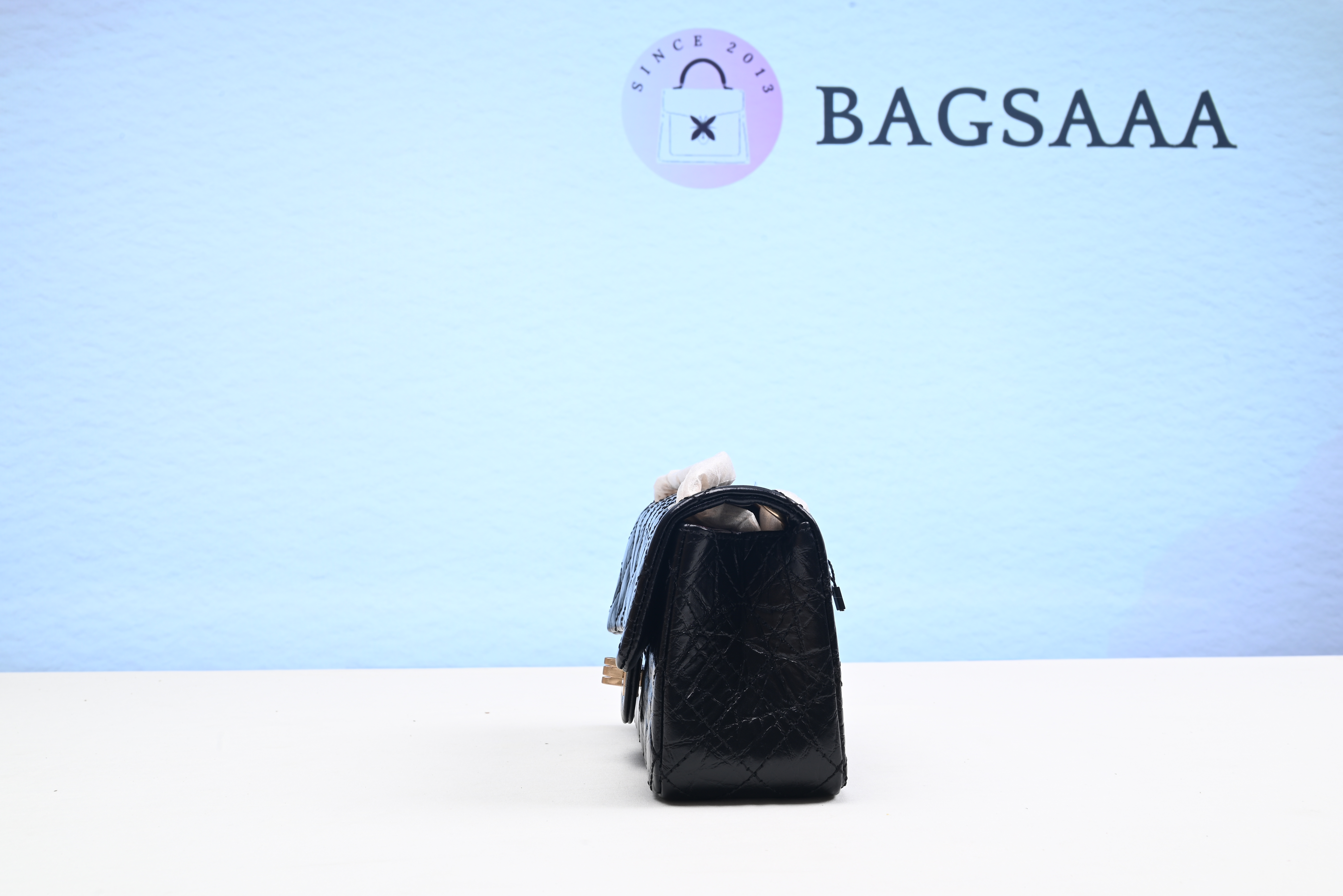 Bagsaaa Ch**el flap Bag Quilted 2.55 Reissue Black Bag - 20cm