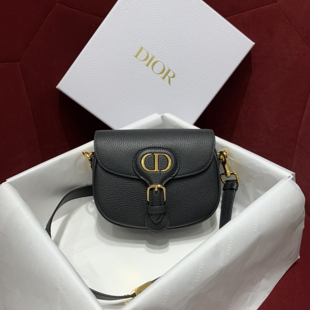 Bagsaaa D10r Small Bobby Grained Calfkskin Black Bag