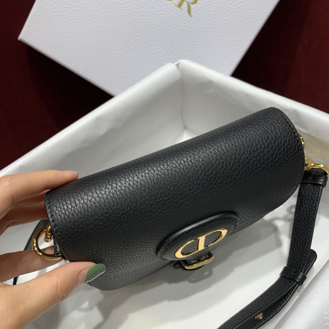 Bagsaaa D10r Small Bobby Grained Calfkskin Black Bag