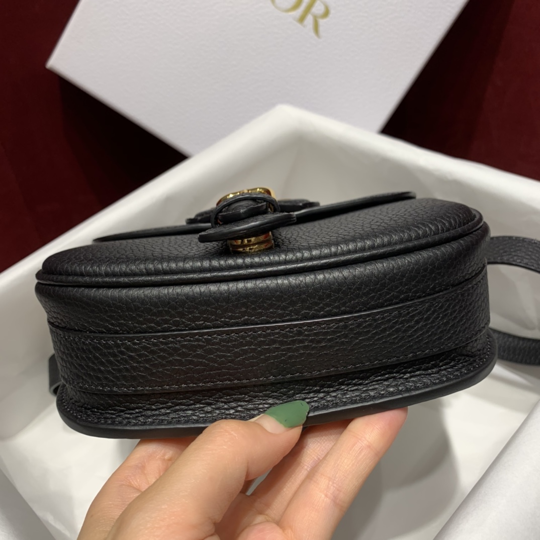 Bagsaaa D10r Small Bobby Grained Calfkskin Black Bag