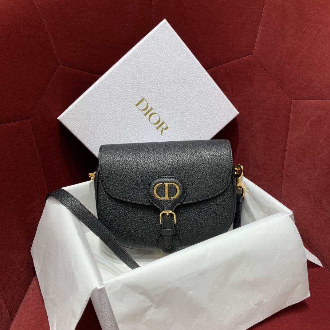 Bagsaaa D10r Medium Bobby Grained Calfkskin Black Bag