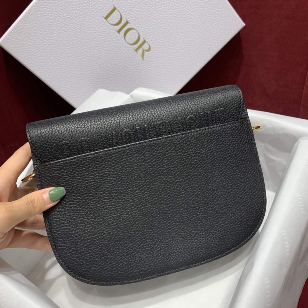 Bagsaaa D10r Medium Bobby Grained Calfkskin Black Bag