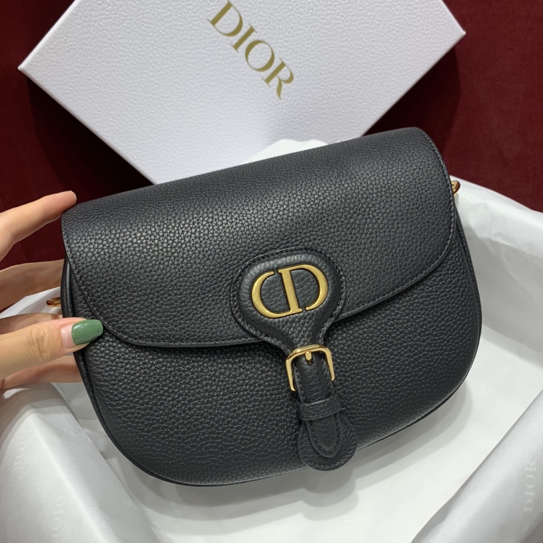 Bagsaaa D10r Medium Bobby Grained Calfkskin Black Bag