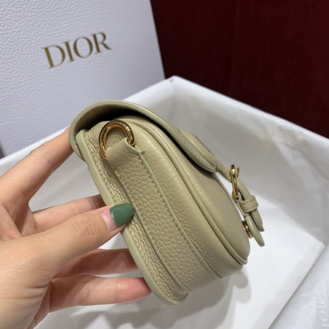 Bagsaaa D10r Small Bobby Grained Calfkskin Beige Bag
