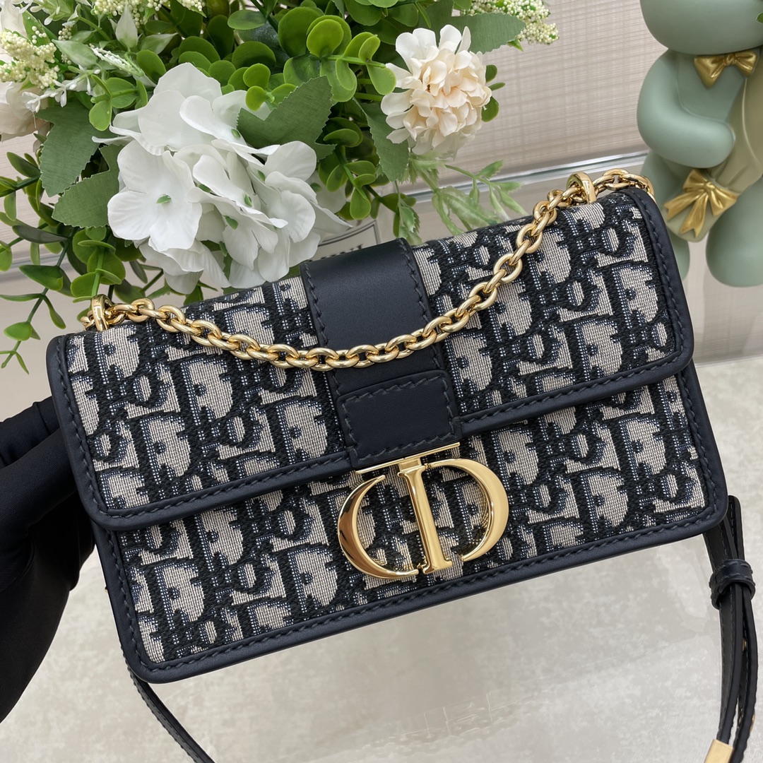 Bagsaaa D10r 30 Montaigne Oblique Blue - 21.5*12*6cm