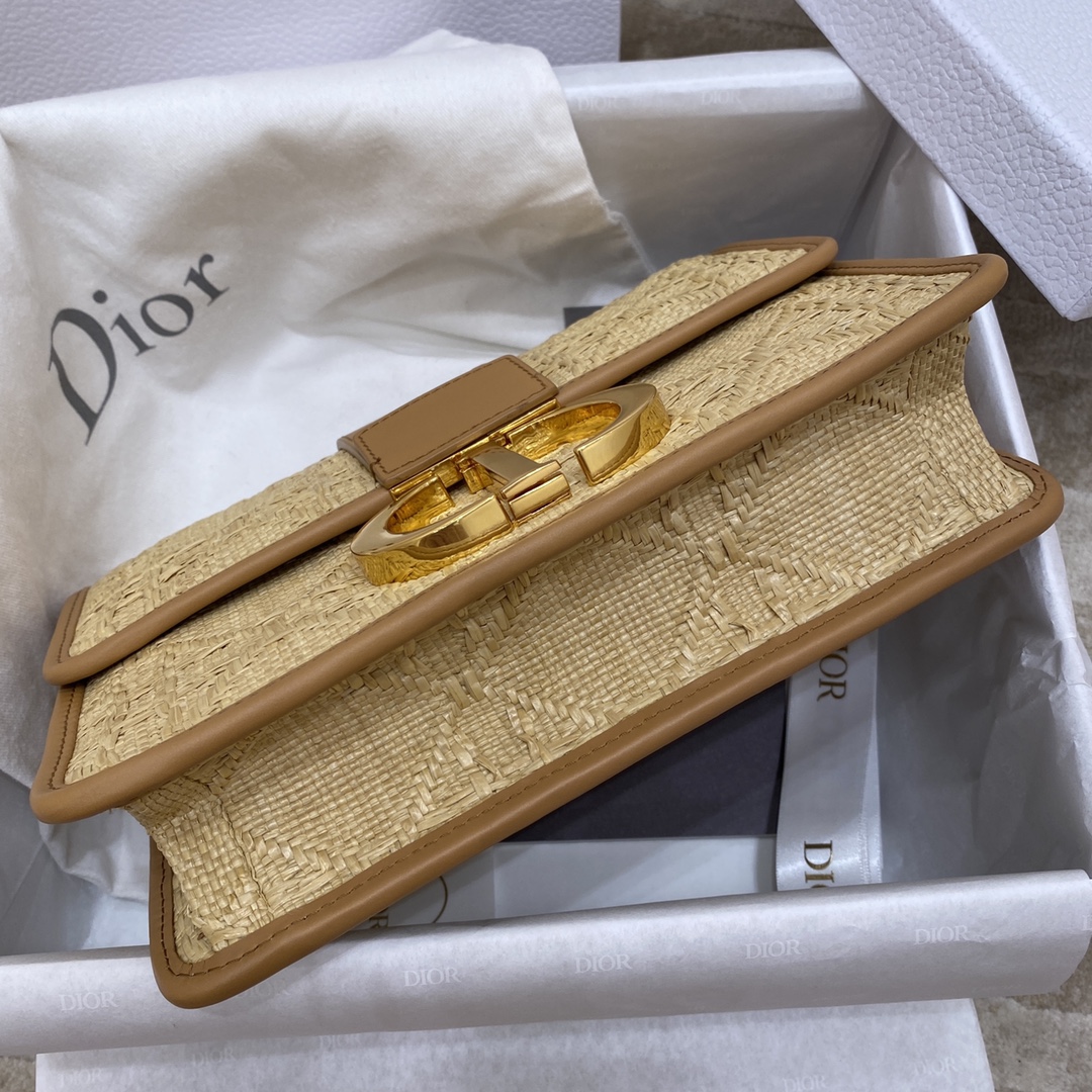 Bagsaaa D10r 30 Montaigne Natural Cannage Raffia - 24 x 17 x 8 cm
