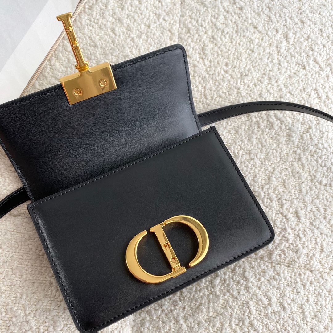 Bagsaaa D10r Mini Montaigne Black Bag - 15x11x4cm
