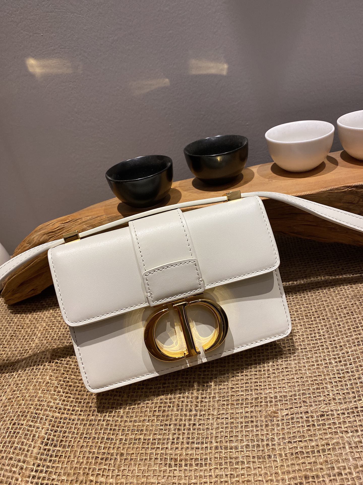 Bagsaaa D10r Mini Montaigne White Bag - 15x11x4cm