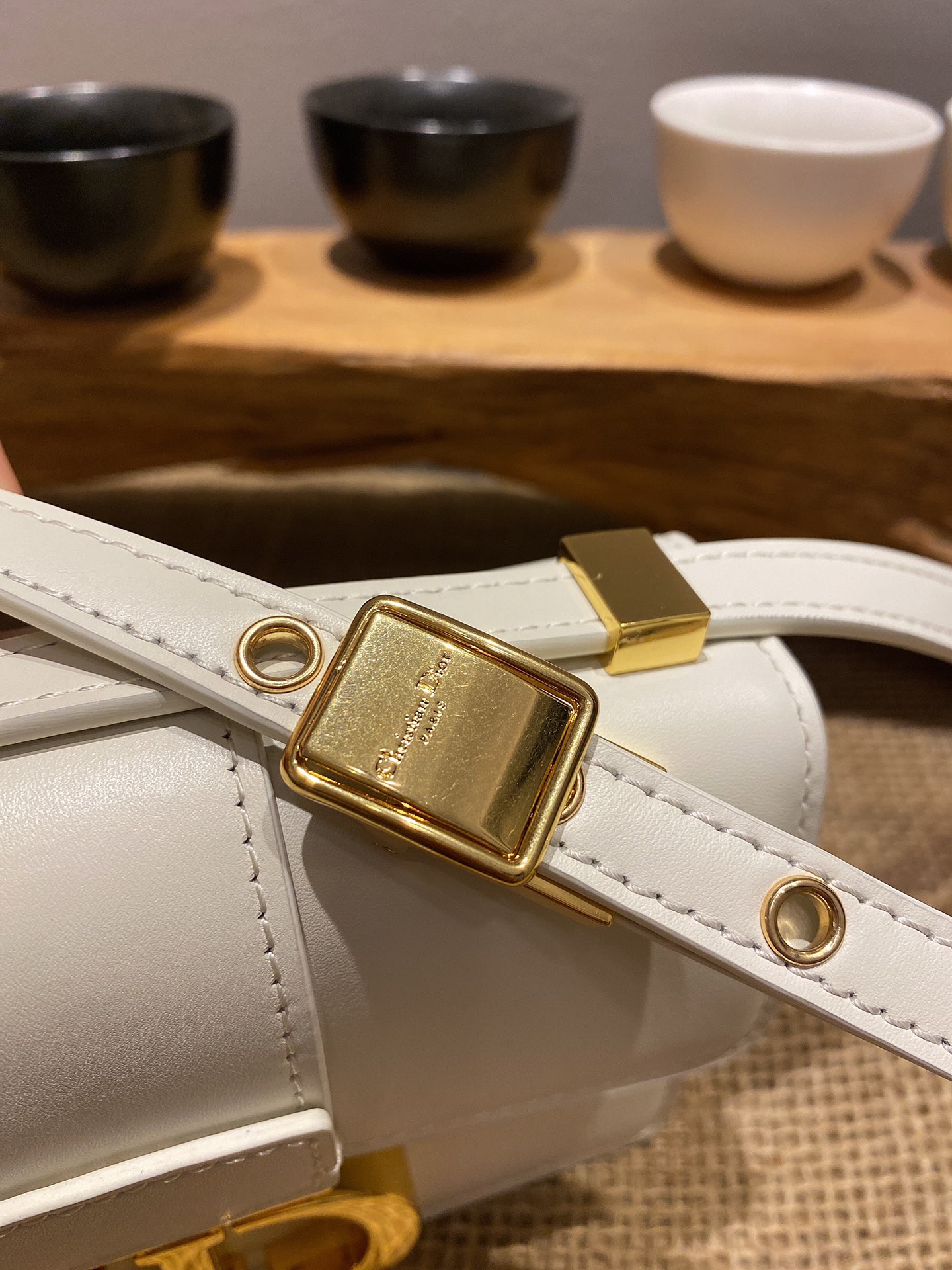 Bagsaaa D10r Mini Montaigne White Bag - 15x11x4cm