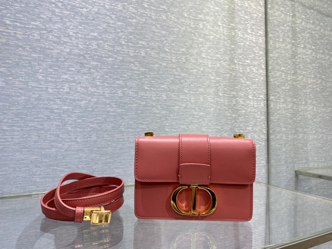 Bagsaaa D10r Mini Montaigne Dark Pink Bag - 15x11x4cm