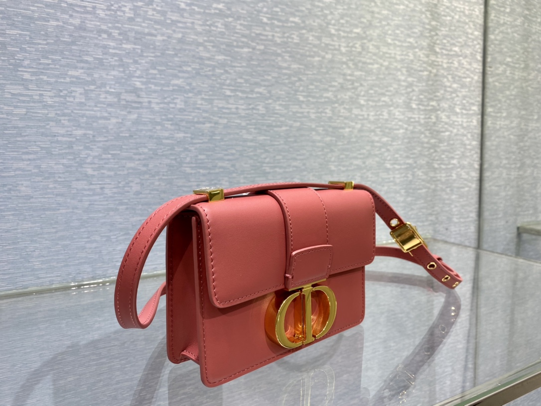 Bagsaaa D10r Mini Montaigne Dark Pink Bag - 15x11x4cm