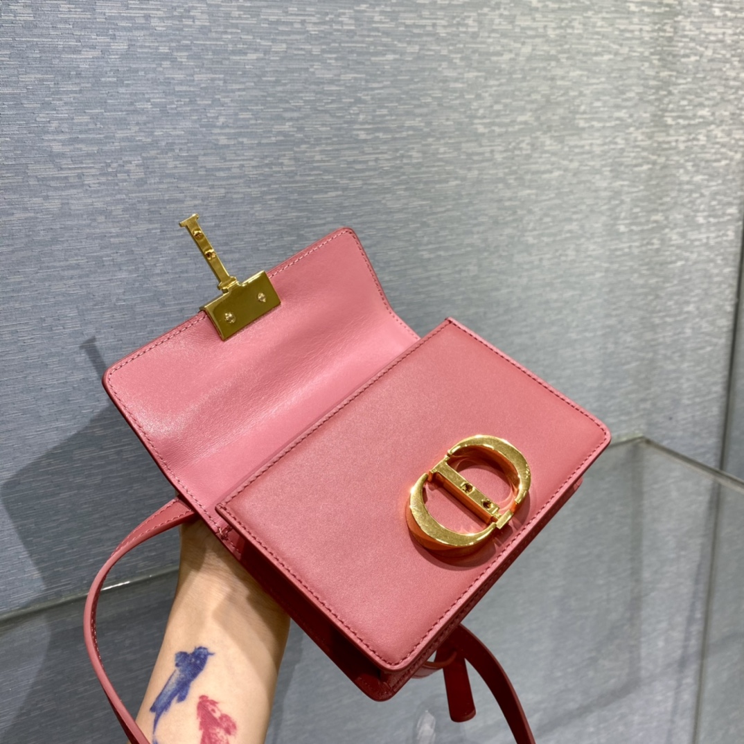 Bagsaaa D10r Mini Montaigne Dark Pink Bag - 15x11x4cm