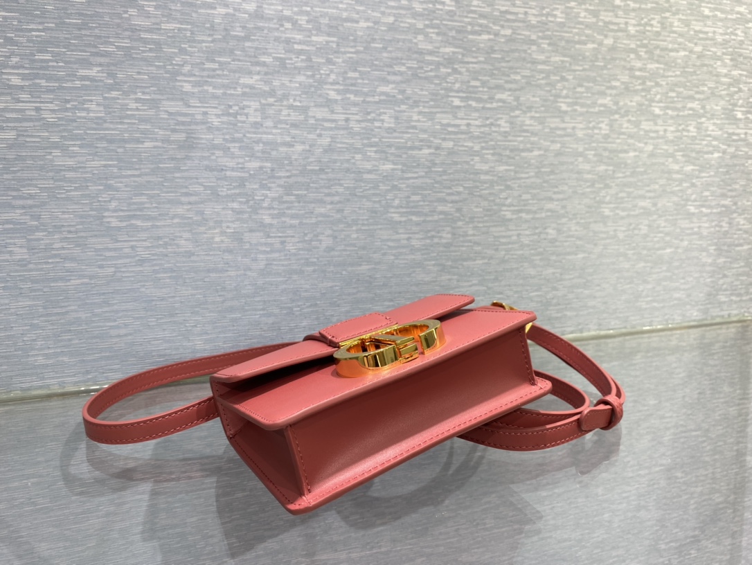 Bagsaaa D10r Mini Montaigne Dark Pink Bag - 15x11x4cm