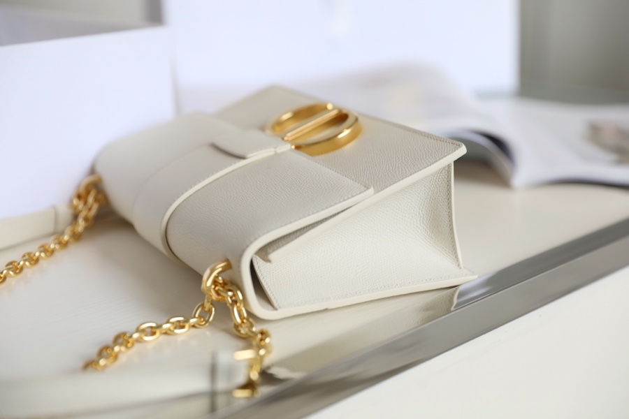 Bagsaaa D10r 30 Montaigne Grained Leather White - 24x17x8cm