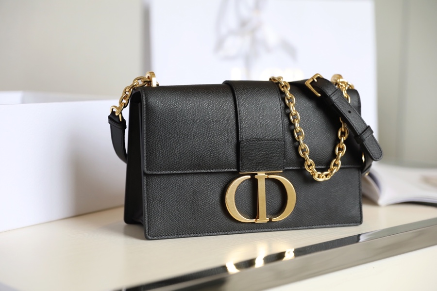 Bagsaaa D10r 30 Montaigne Grained Leather Black - 24x17x8cm