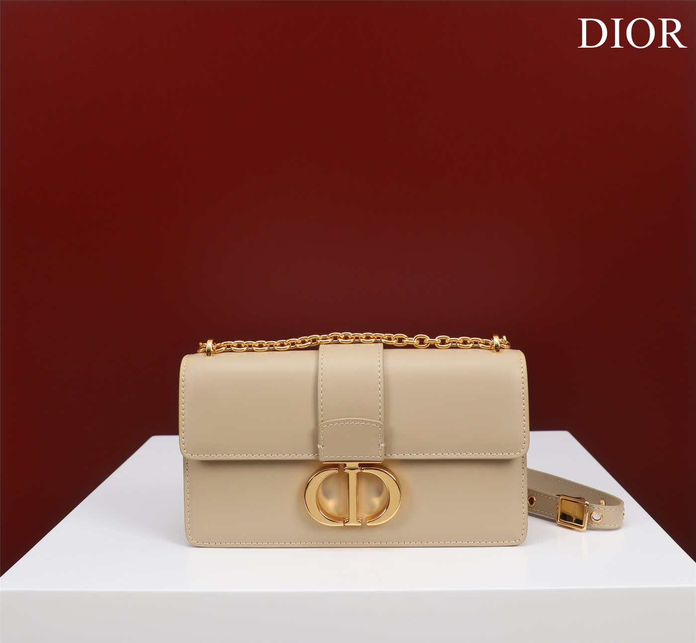 Bagsaaa D10r 30 Montaigne East West Beige Bag - 21x12x6cm