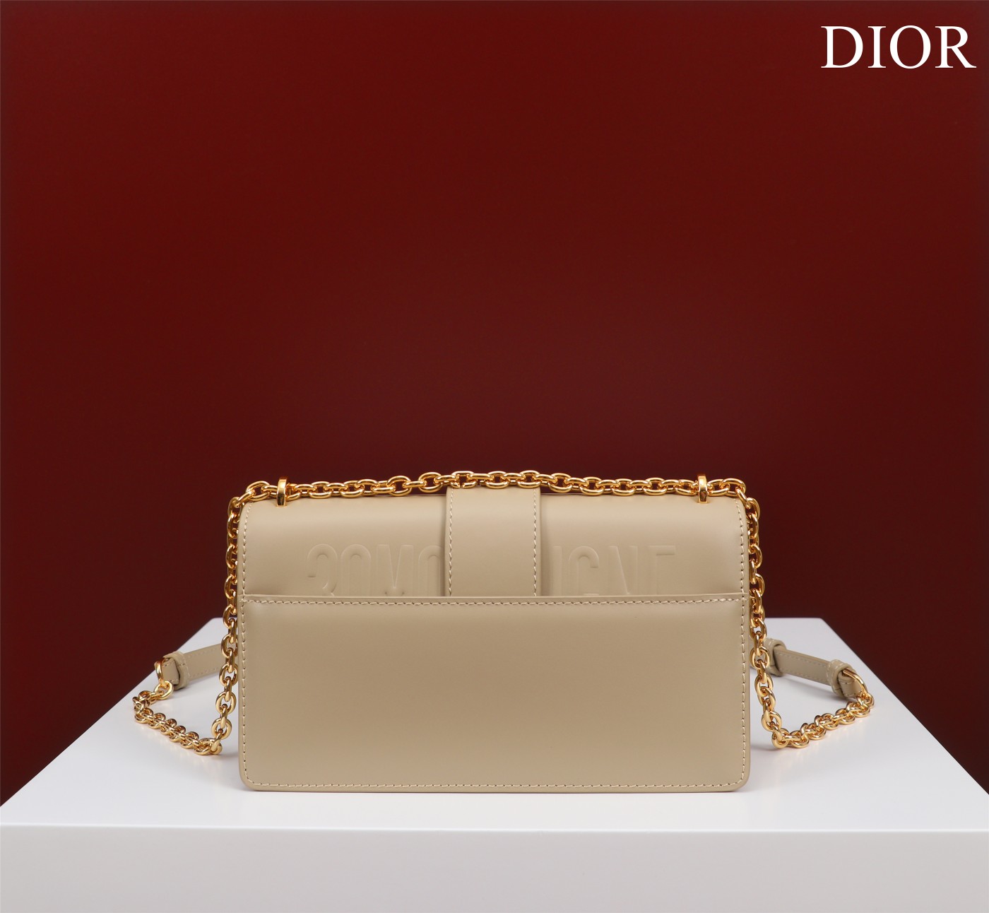 Bagsaaa D10r 30 Montaigne East West Beige Bag - 21x12x6cm