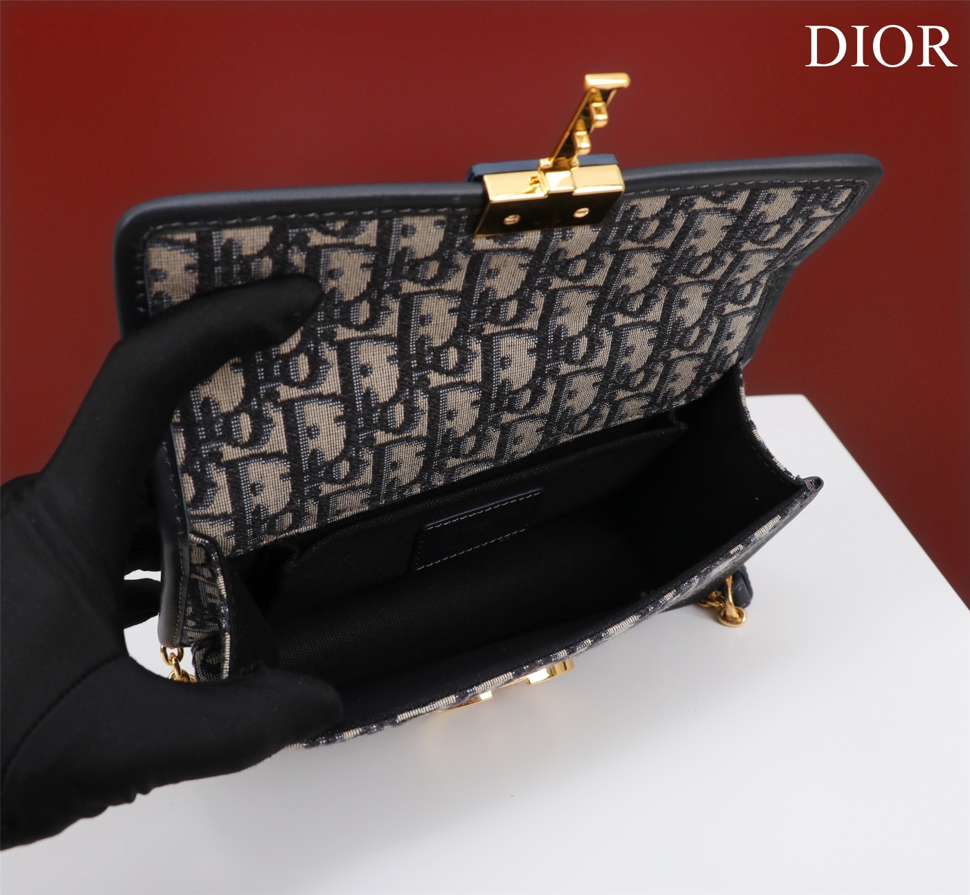 Bagsaaa D10r 30 Montaigne East West Oblique Blue Bag - 21x12x6cm