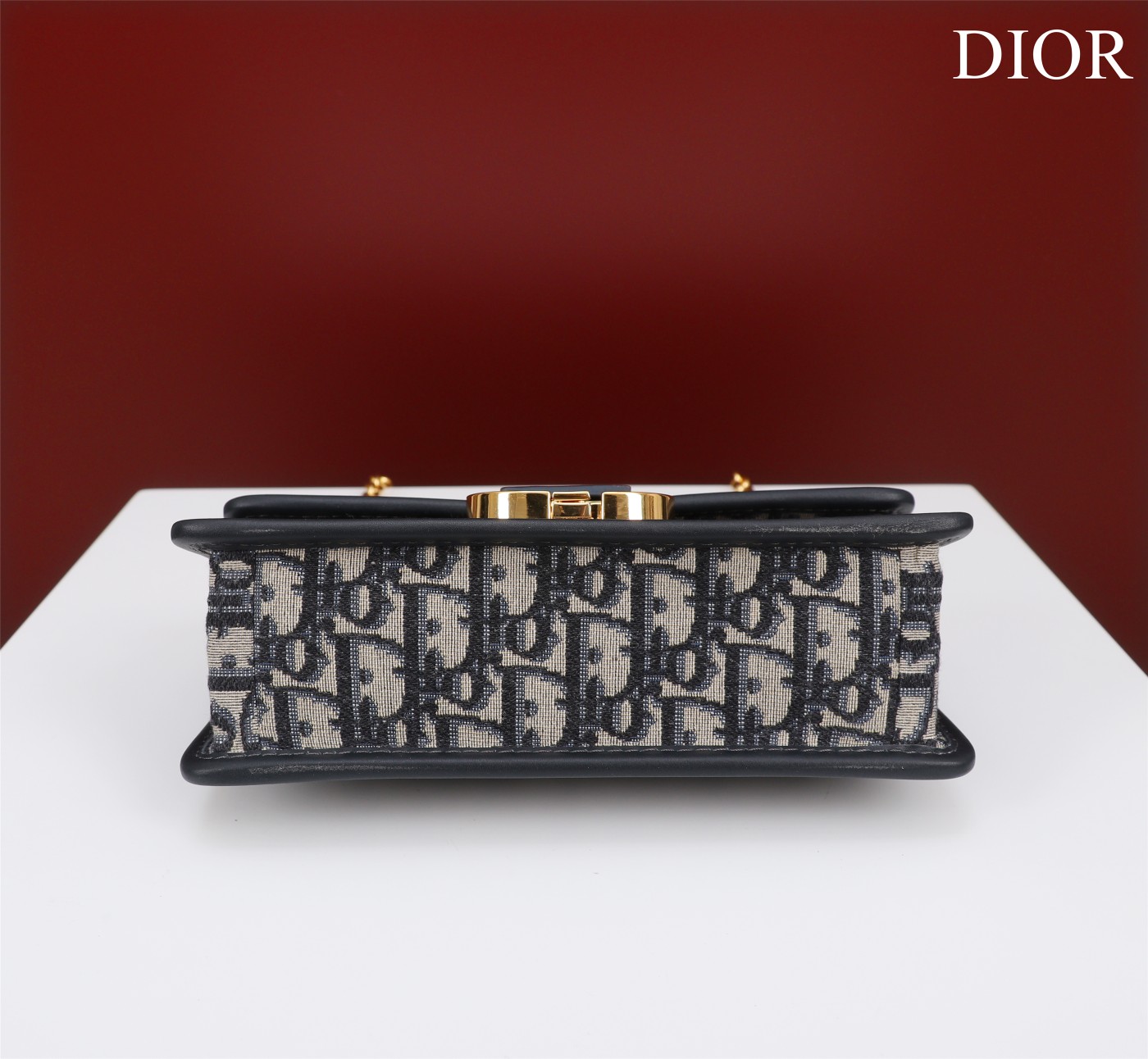 Bagsaaa D10r 30 Montaigne East West Oblique Blue Bag - 21x12x6cm