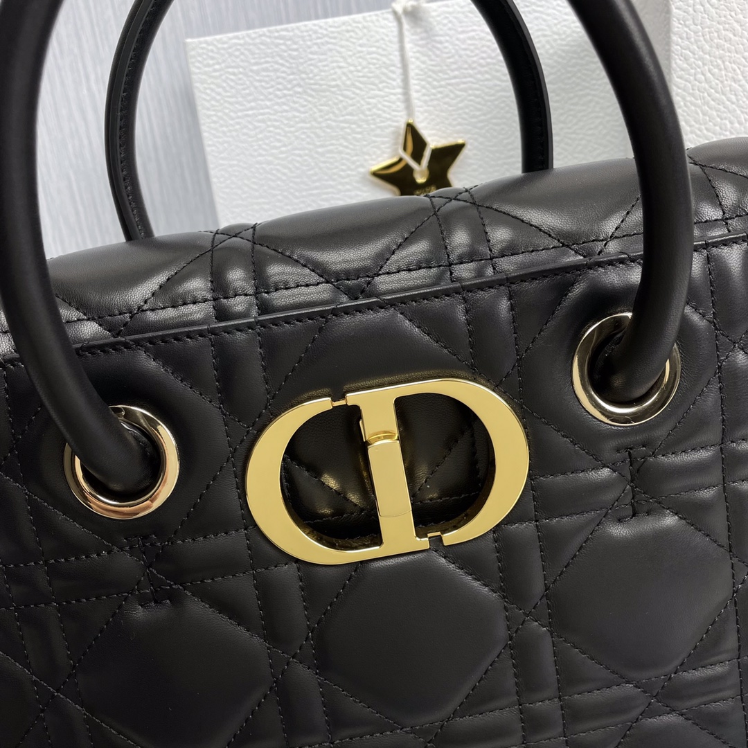 Bagsaaa D10r St Honore x Caro Black Bag 30x22.5x16