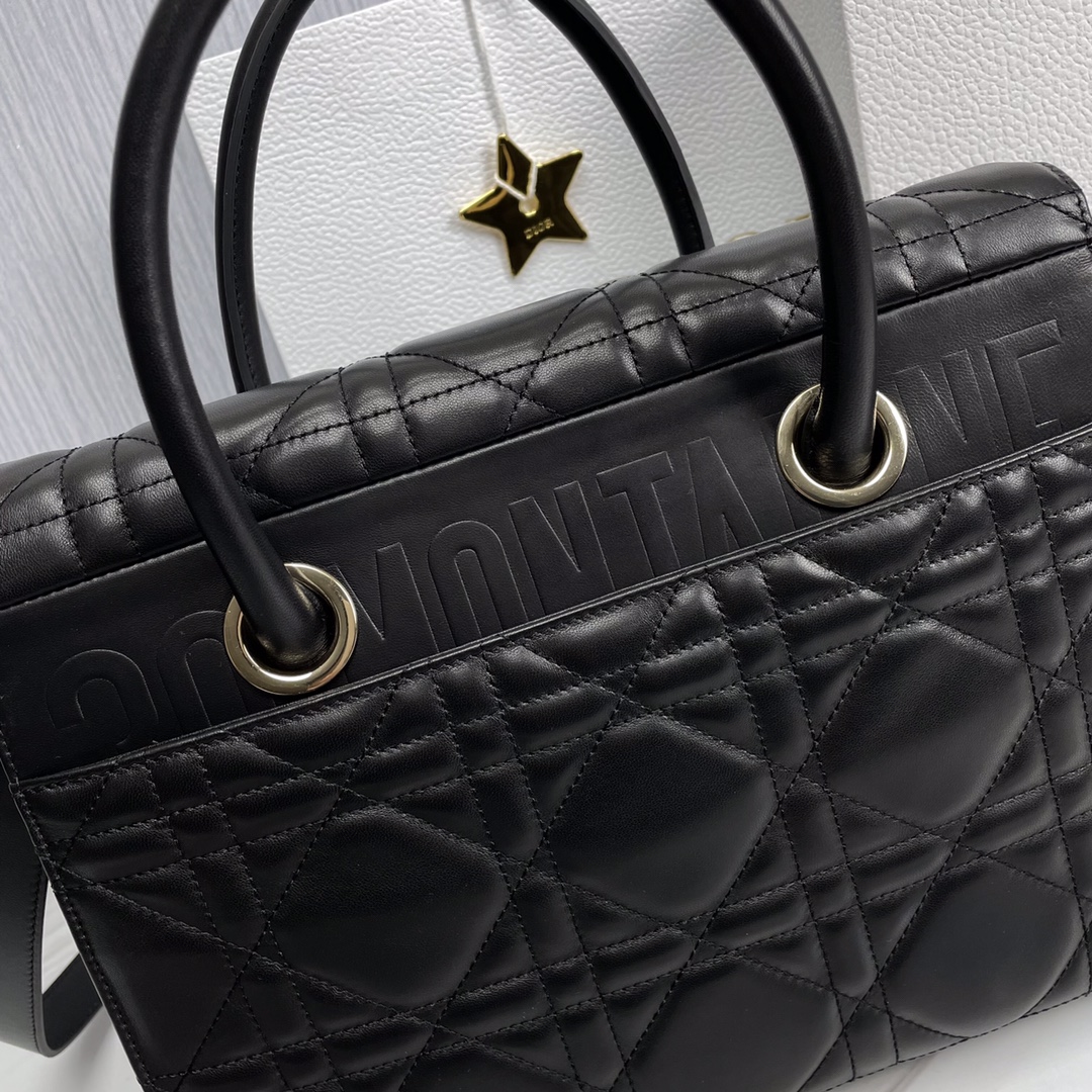 Bagsaaa D10r St Honore x Caro Black Bag 30x22.5x16