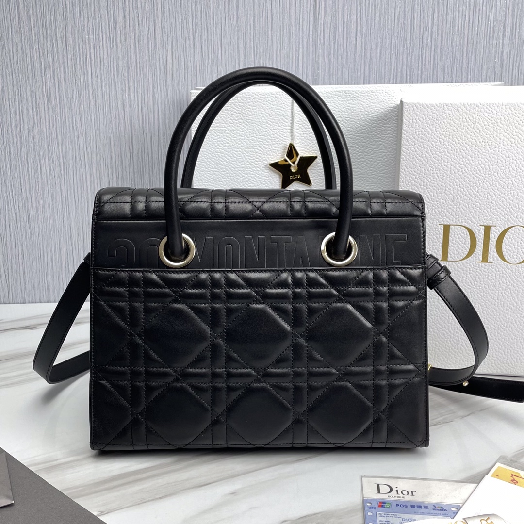 Bagsaaa D10r St Honore x Caro Black Bag 30x22.5x16