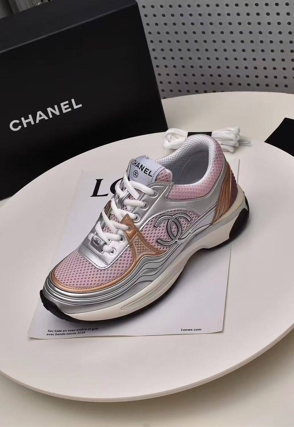 Bagsaaa Ch**el Sneakers Pink