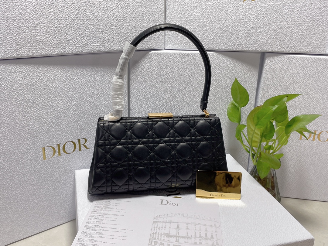 Bagsaaa D10r Caro Top Handle Black - 26x14.5x9cm