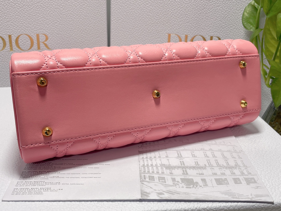 Bagsaaa D10r Caro Top Handle Pink - 26x14.5x9cm