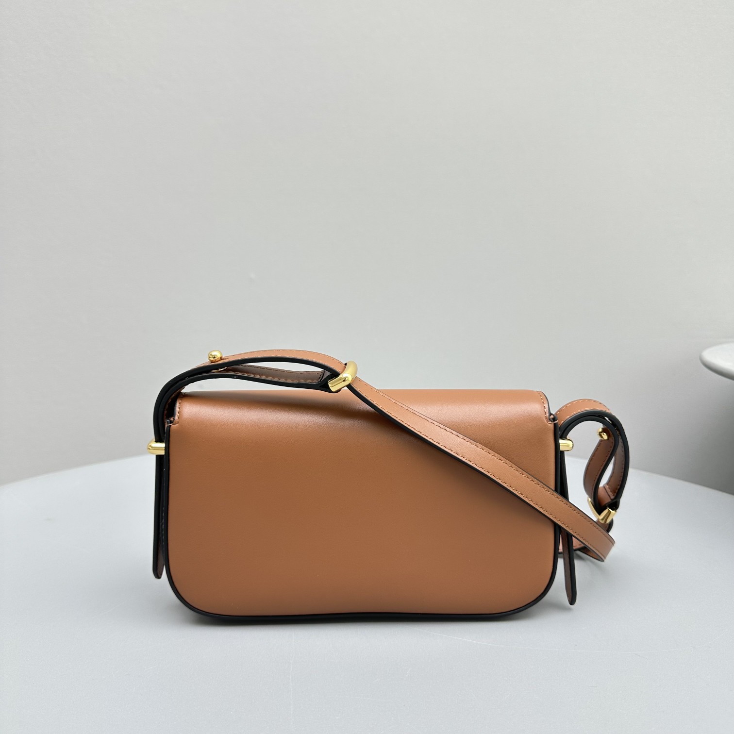 Bagsaaa Pra*a Leather shoulder bag brown - 20x10.5x4cm