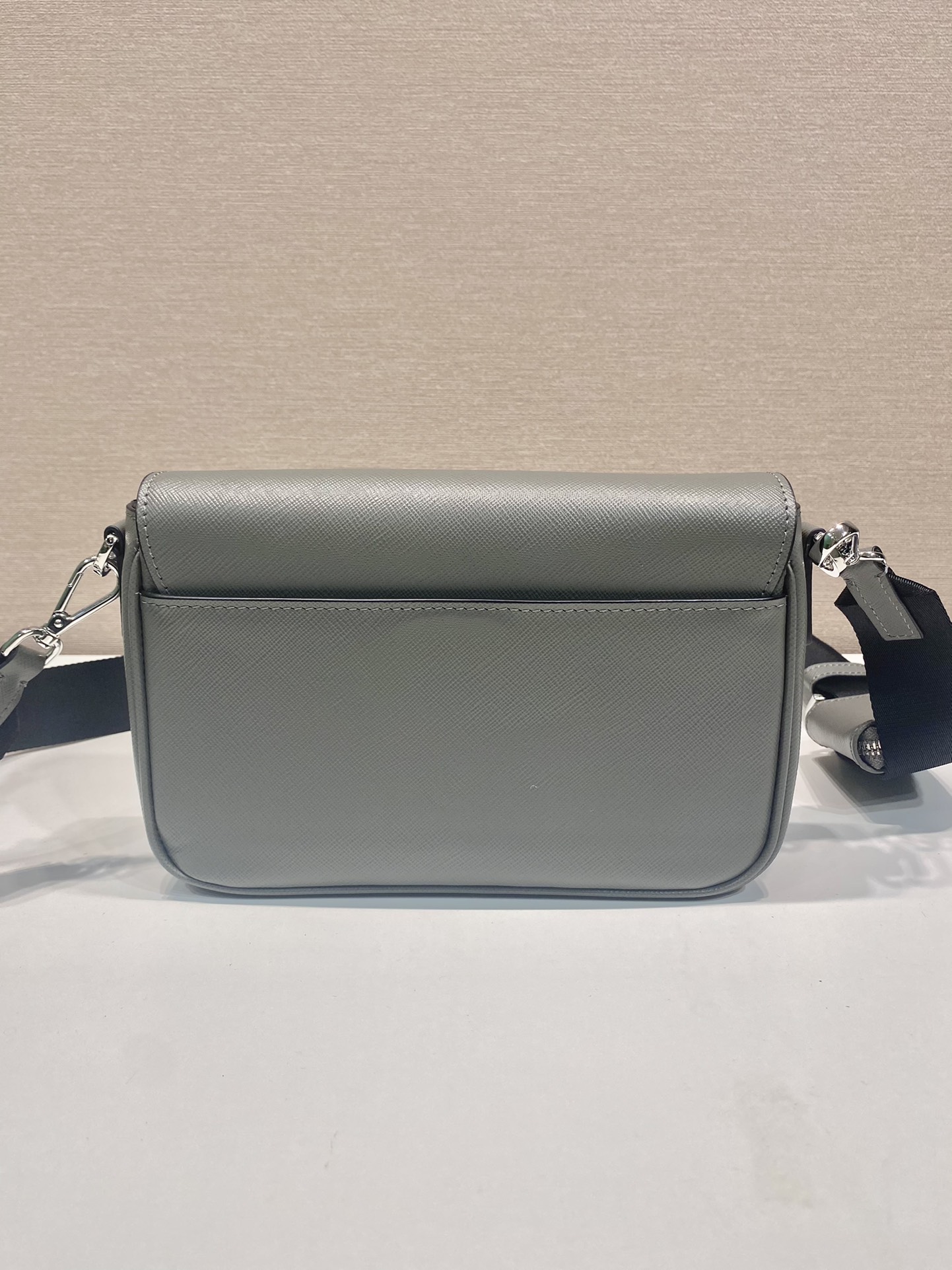 Bagsaaa Pra*a Saffiano leather shoulder bag green - 22*14.5*5cm