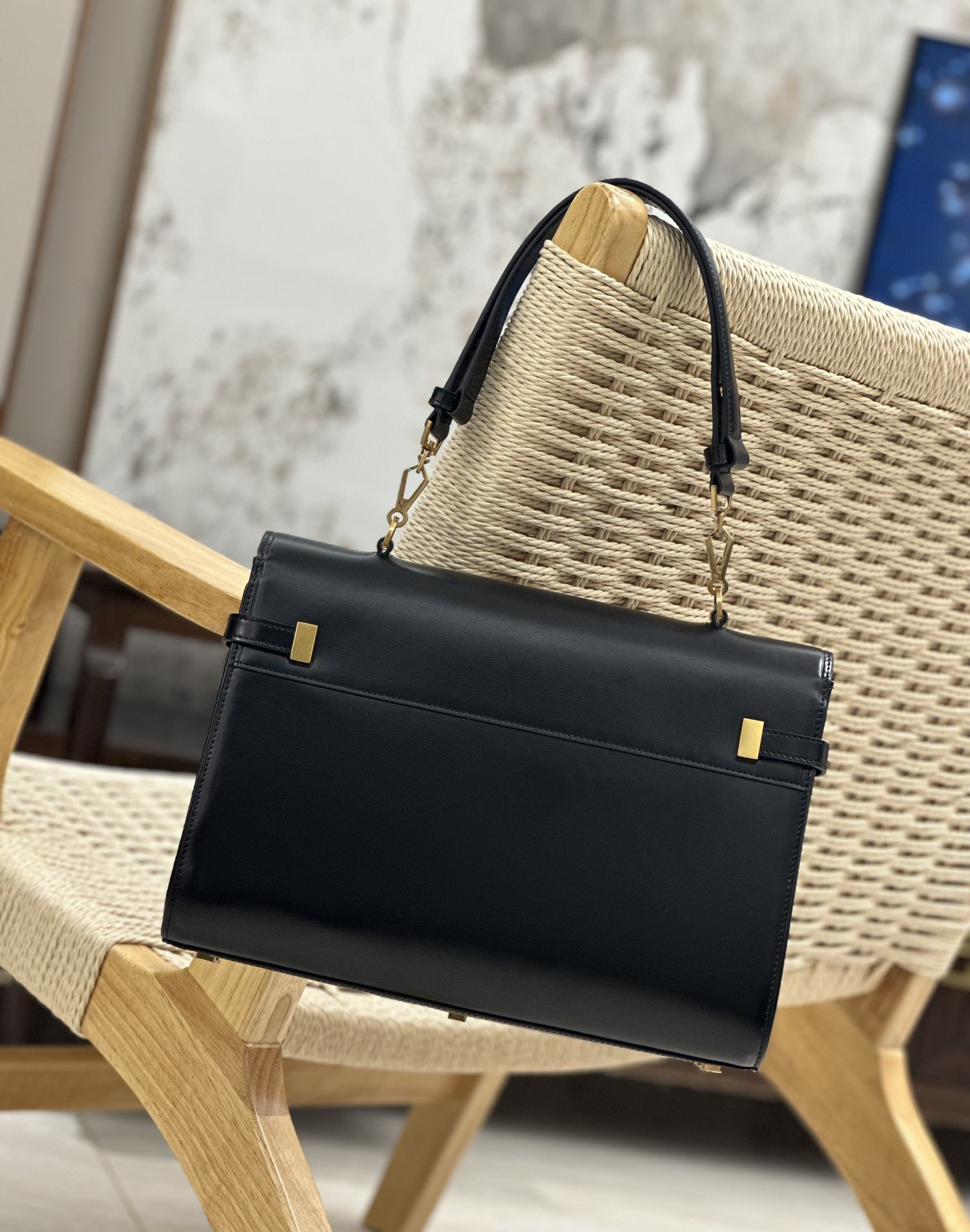 Bagsaaa Y51 Manhattan Medium Leather Top-handle Bag - 32×23×10.5cm