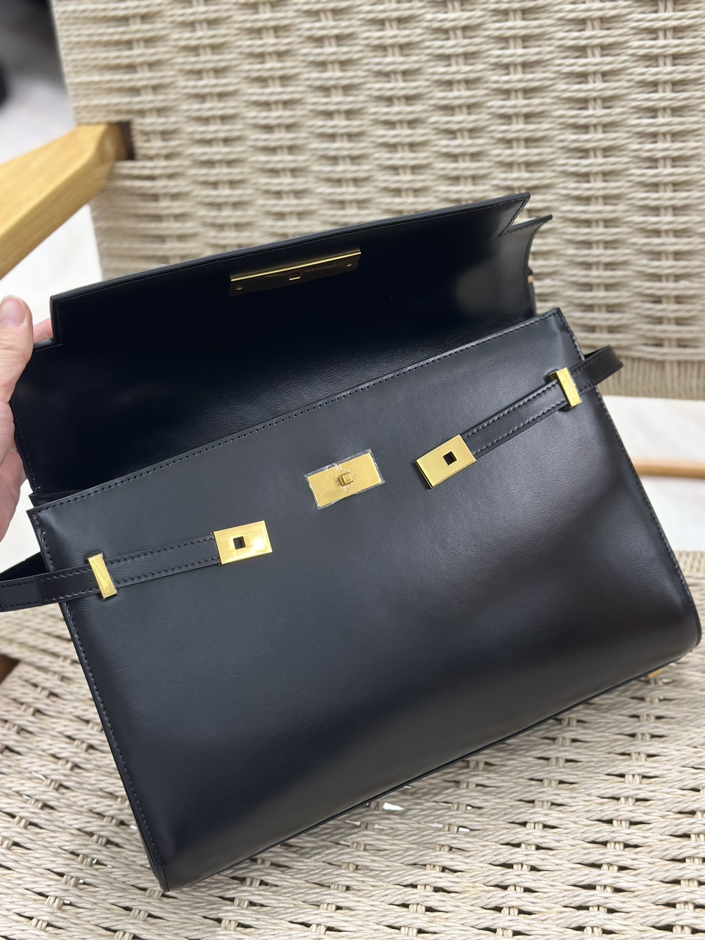 Bagsaaa Y51 Manhattan Medium Leather Top-handle Bag - 32×23×10.5cm