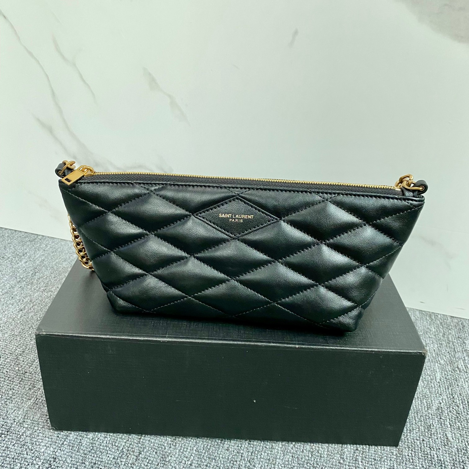 Bagsaaa Y51 Sade Mini quilted leather shoulder bag - 27x12x10cm