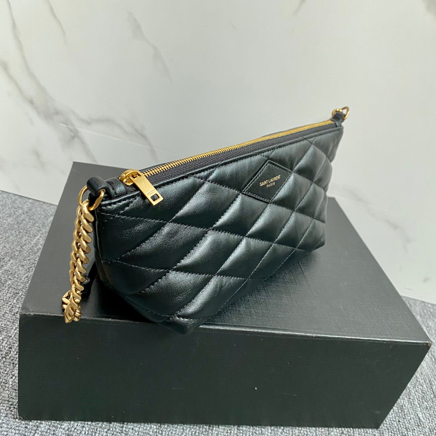 Bagsaaa Y51 Sade Mini quilted leather shoulder bag - 27x12x10cm