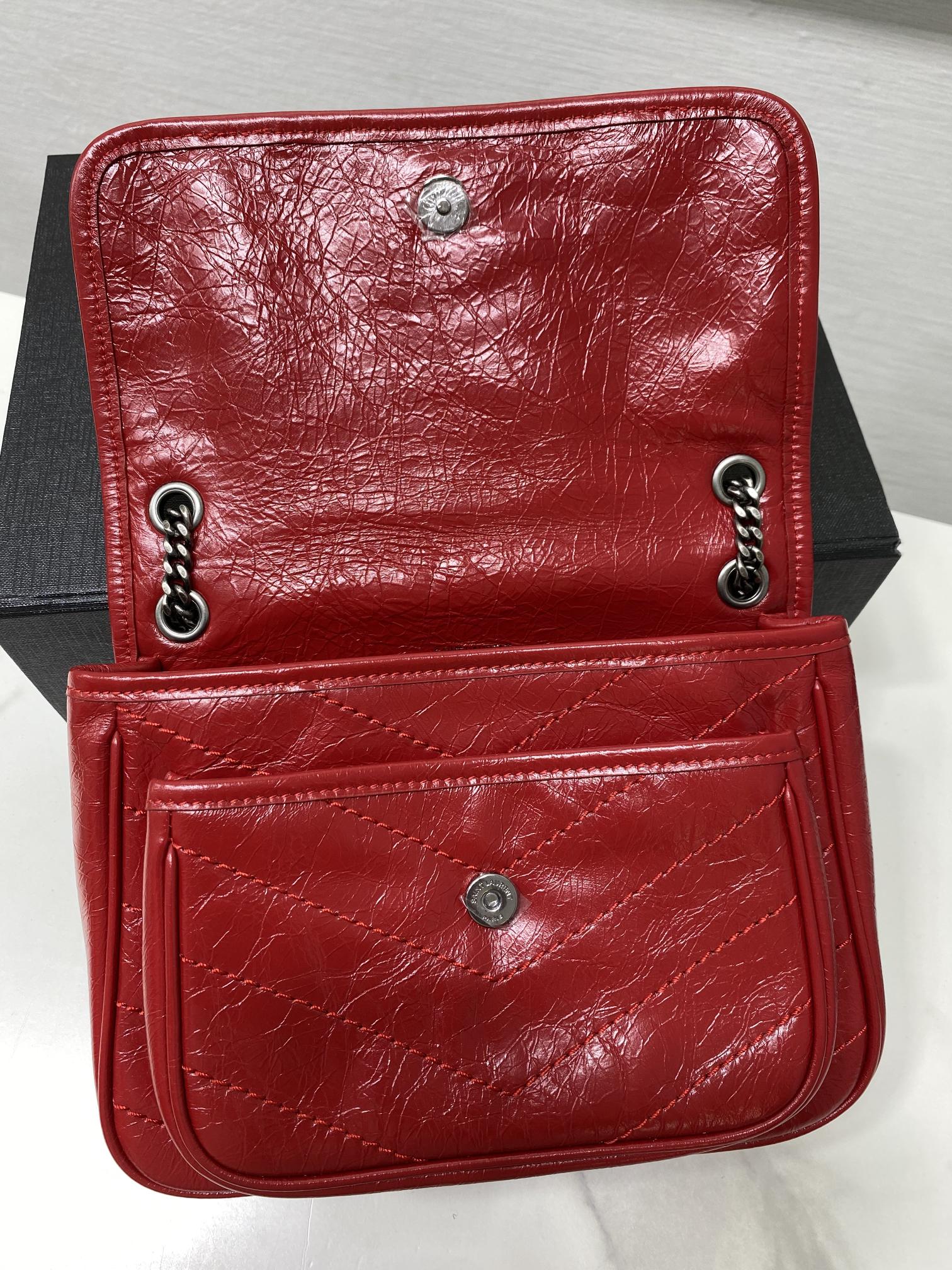 Bagsaaa Y51 Niki Baby In Vintage Letaher Red - 22x16x12cm