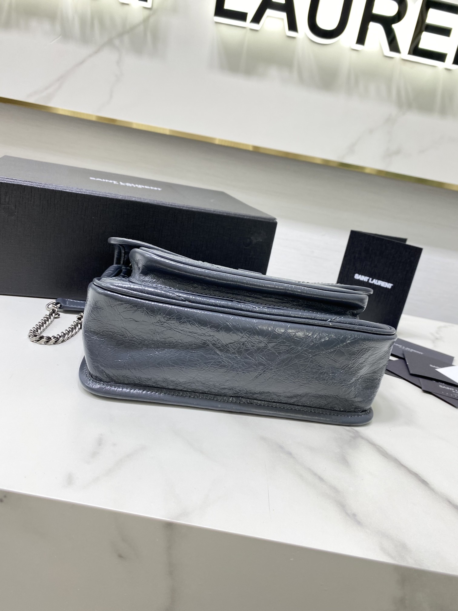 Bagsaaa Y51 Niki Baby In Vintage Letaher Grey - 22x16x12cm