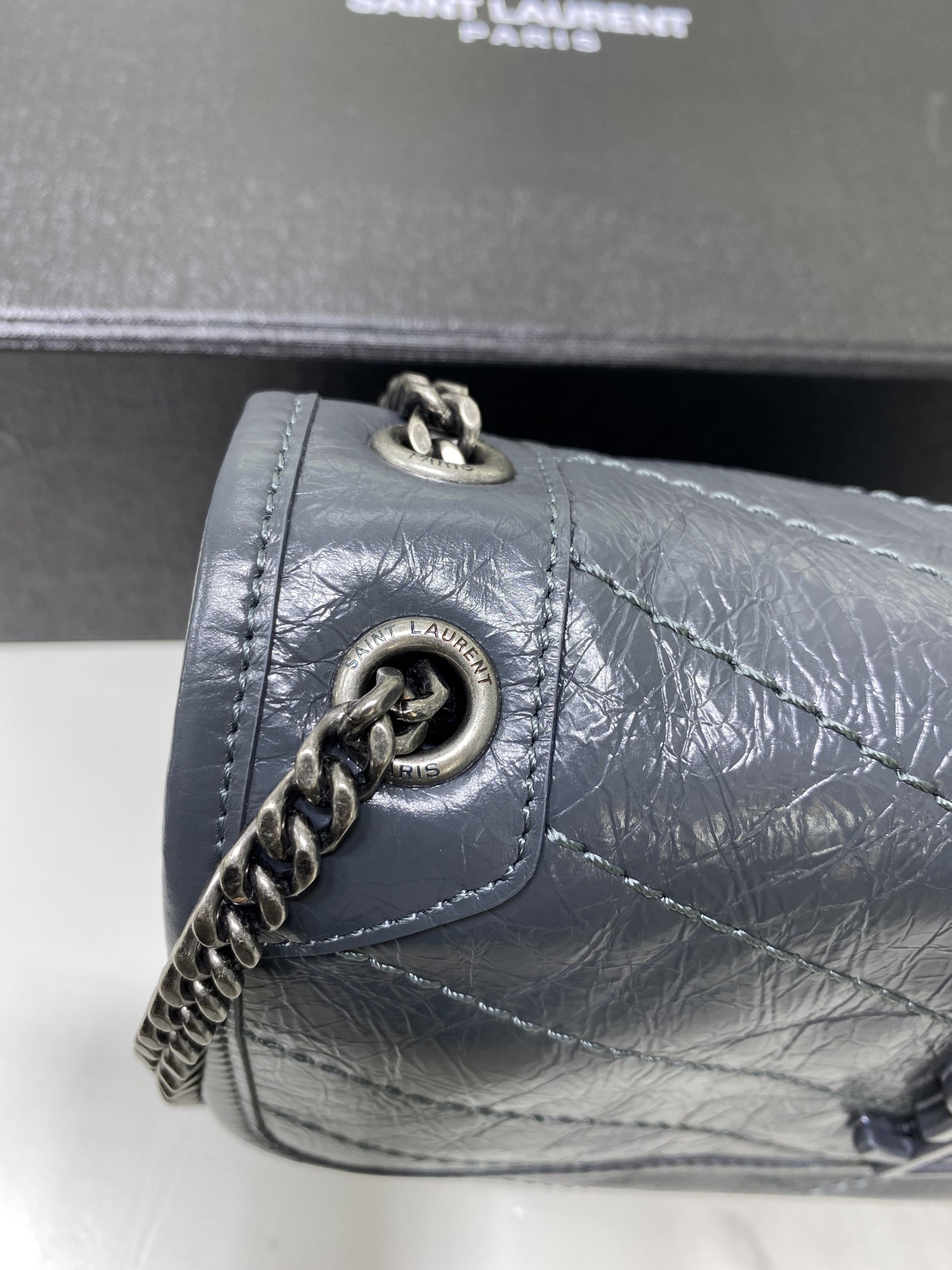 Bagsaaa Y51 Niki Baby In Vintage Letaher Grey - 22x16x12cm