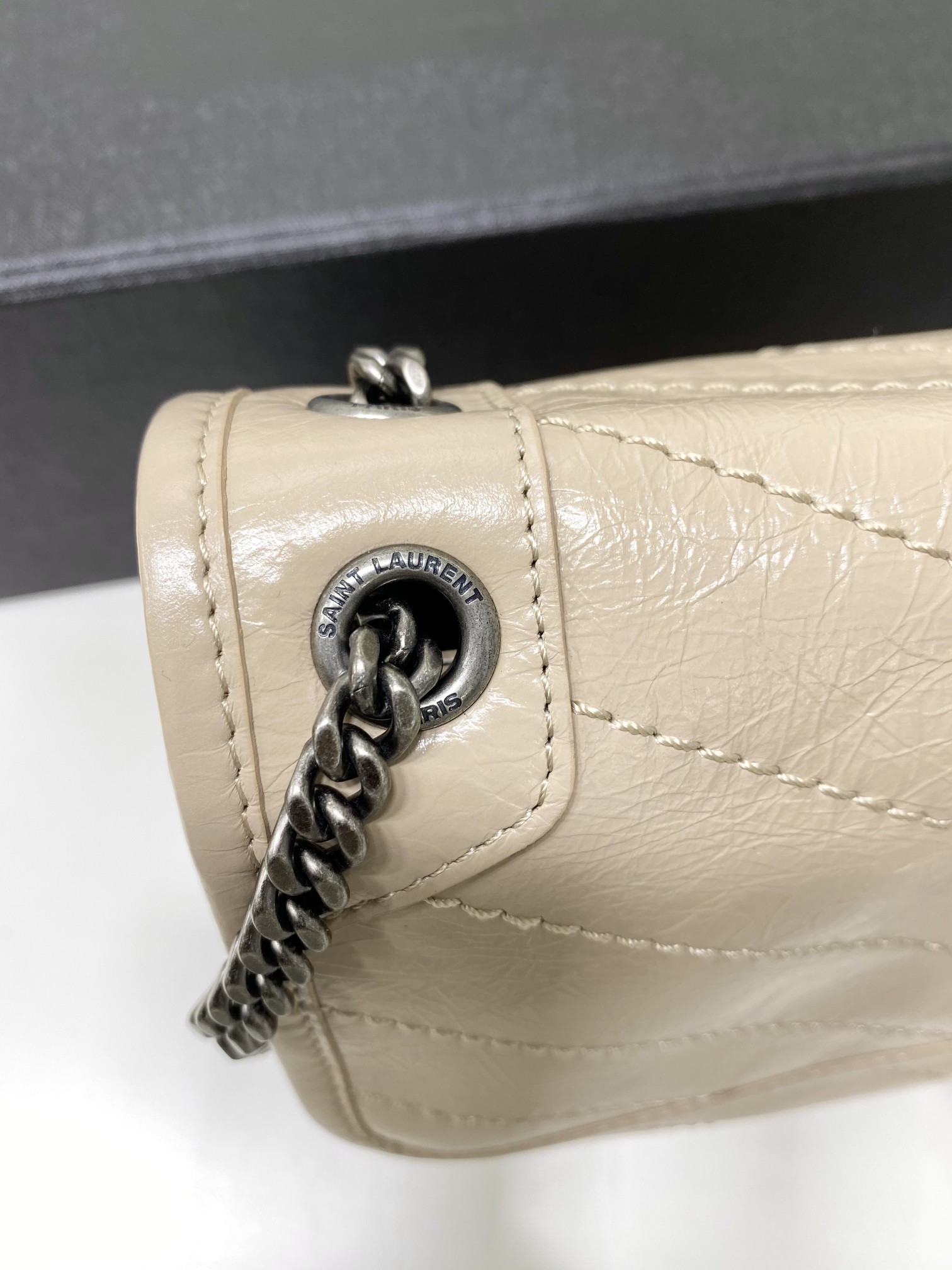 Bagsaaa Y51 Niki Baby In Vintage Letaher Beige - 22x16x12cm