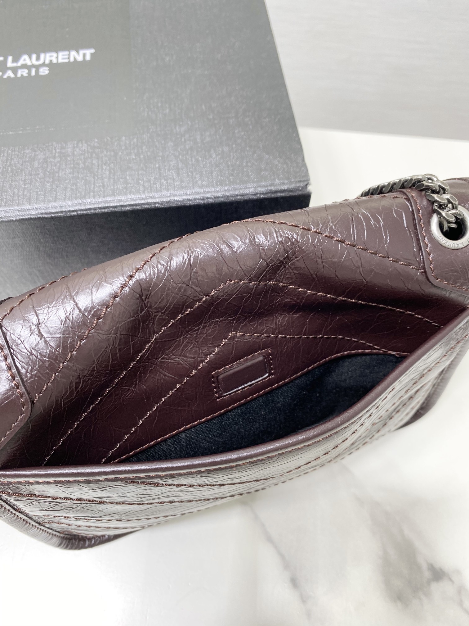 Bagsaaa Y51 Niki Baby In Vintage Letaher Burgundy - 22x16x12cm