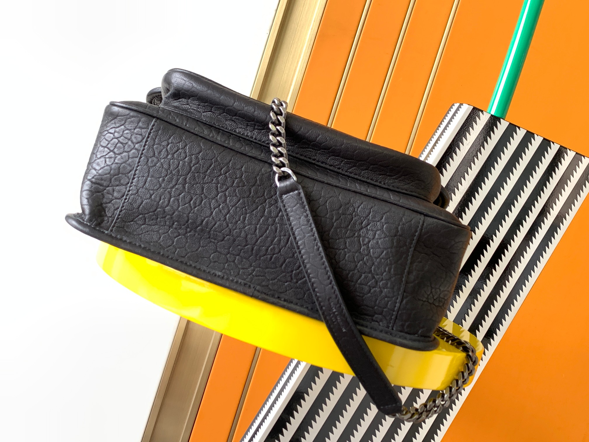 Bagsaaa Y51 Medium Niki Grained Lambskin Leather In Black - 28X20X8.5CM