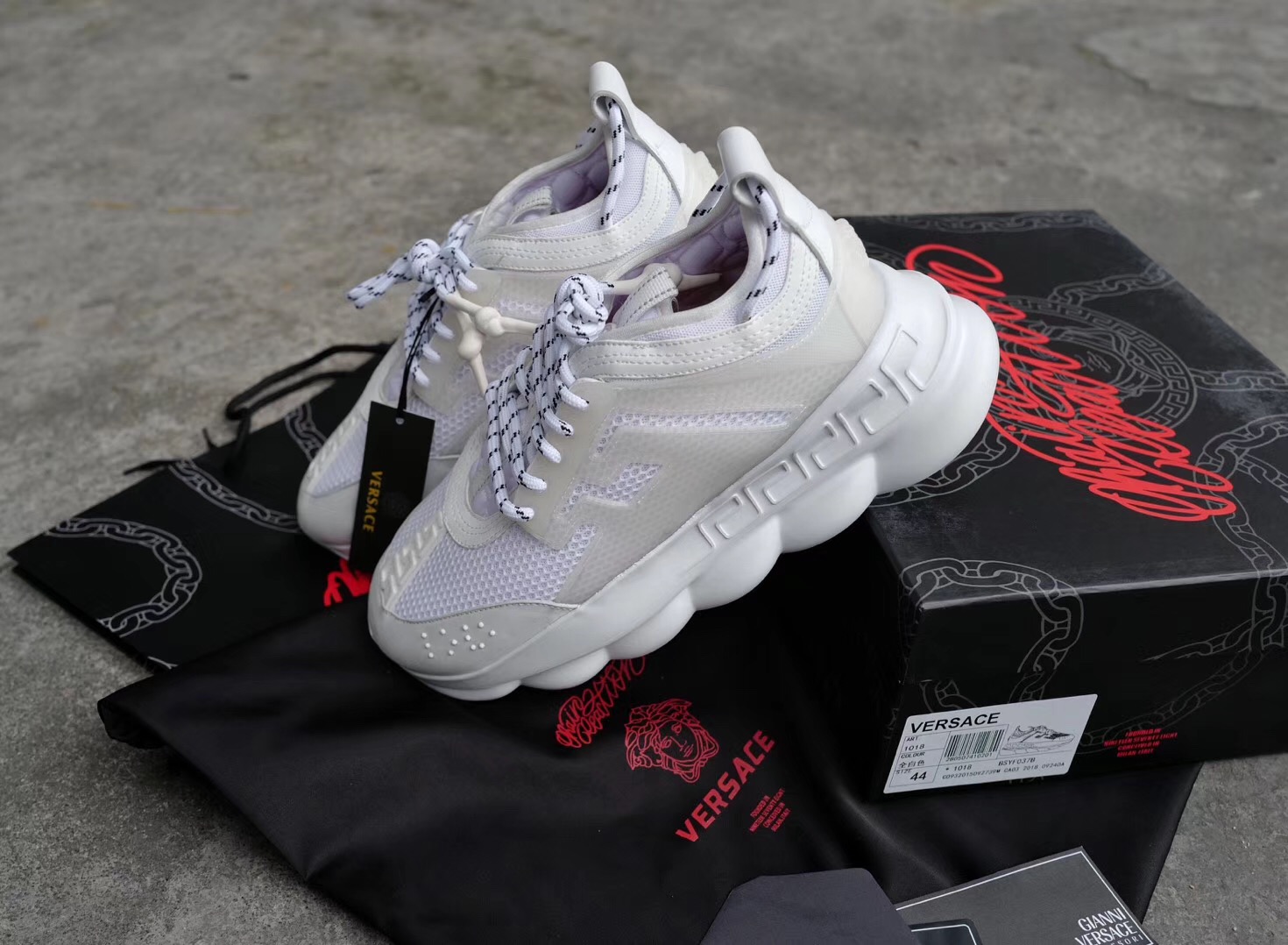 Bagsaaa Versace Chain Reactions Sneakers